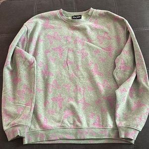 Green Butterfly Crewneck